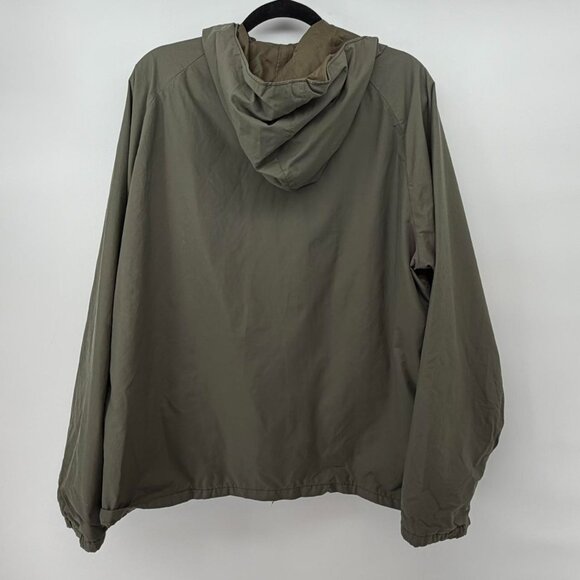 10X Men’s Hunting Jacket Large Hooded Outdoor Coat USA Made Waterproof Olive - Picture 3 of 5